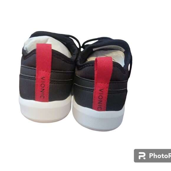 Vionic Sky Storm Black Slip On Lace Up Athletic Sneakers/Tennis Shoes - Picture 7 of 9